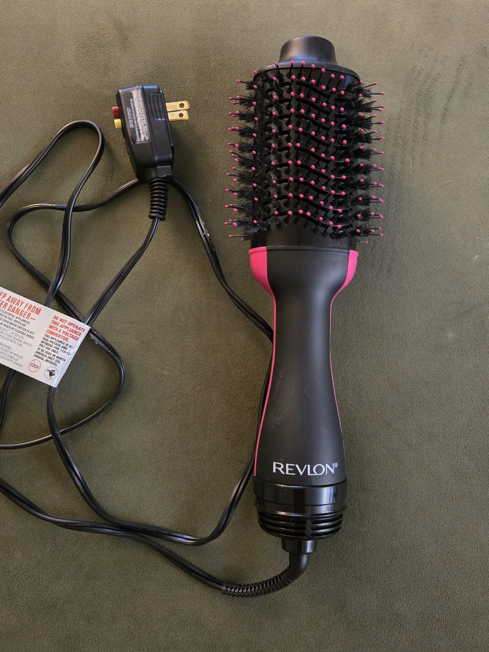 Revlon Black and Pink Hot Air Styling Brush